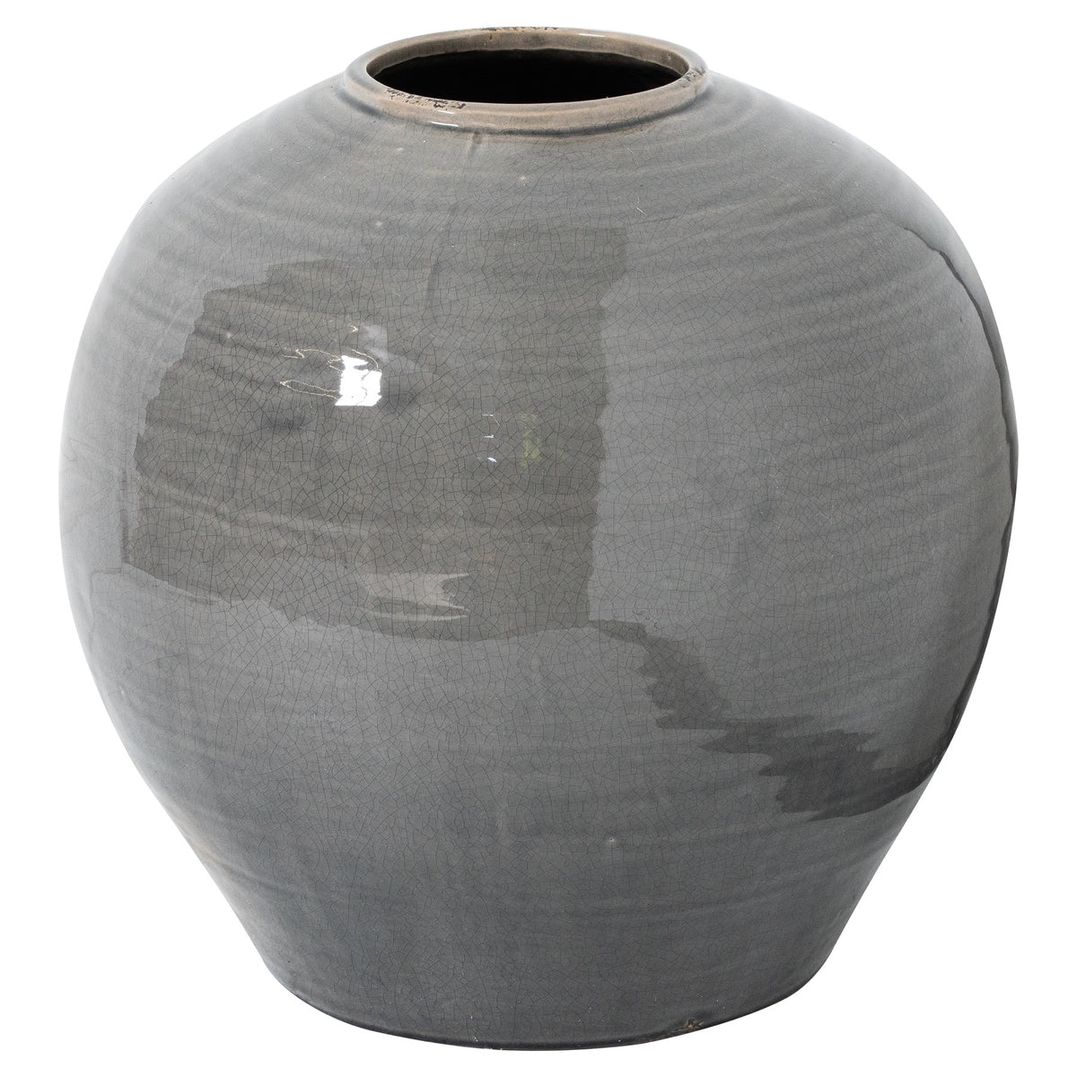 Garda Grey Glazed Regola Vase 38 cm