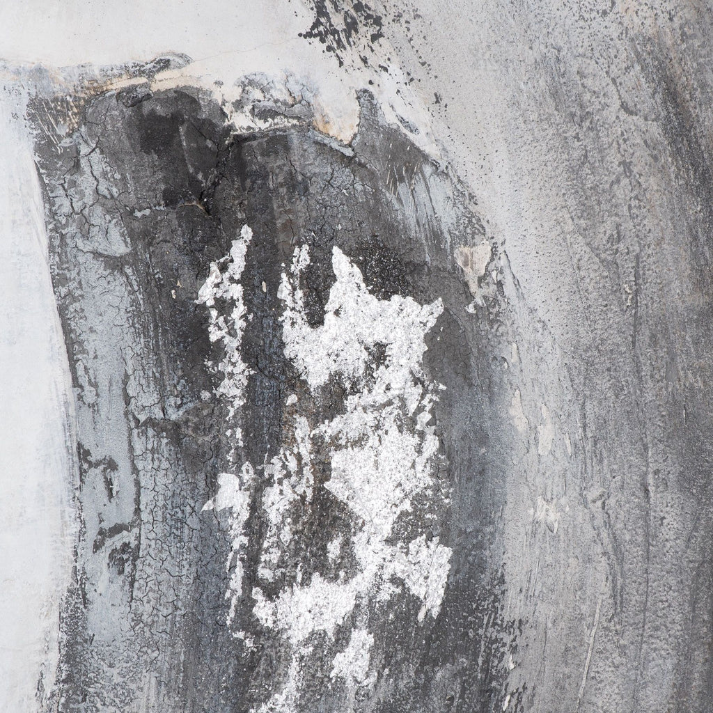 Galaxy Silver And Grey Hand Painted Canvas 150 cm