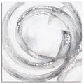 Galaxy Silver And Grey Hand Painted Canvas 150 cm