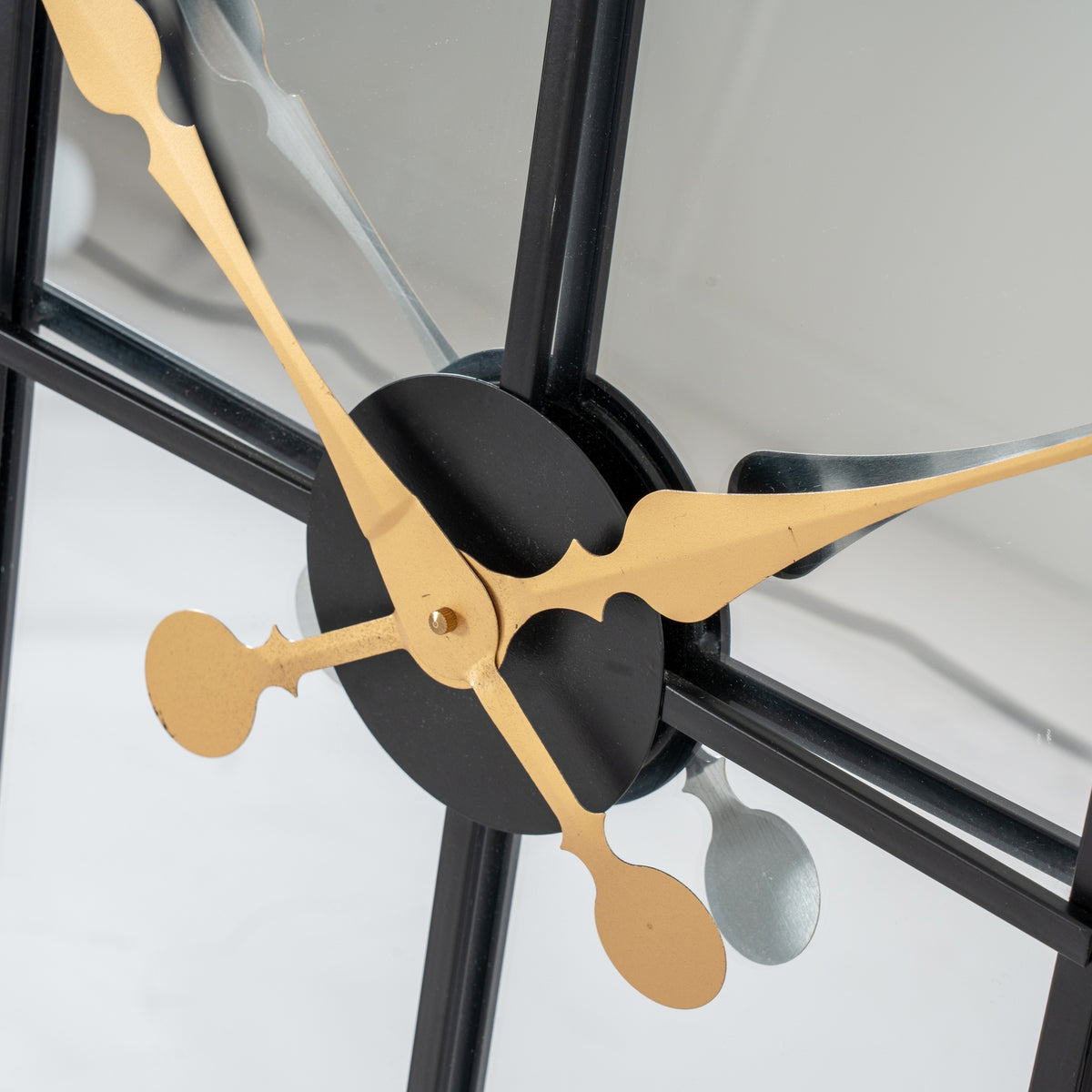 Brooklyn Black And Gold Wall Clock 113 cm
