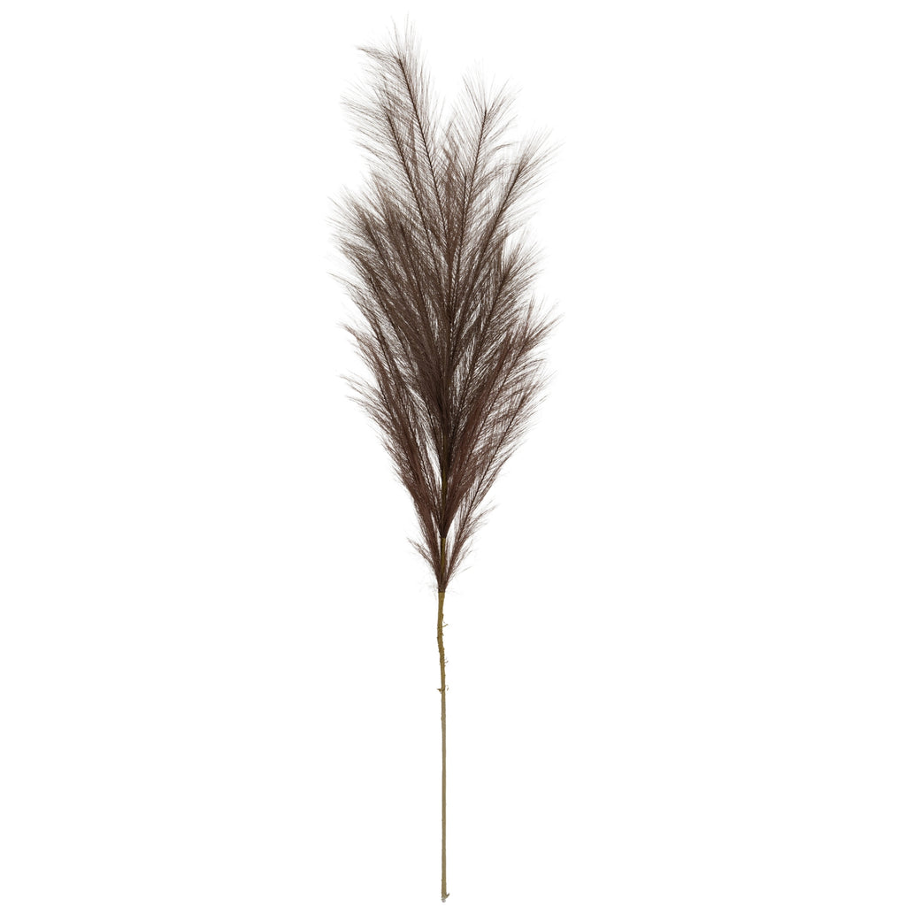 Grey Large Faux Pampas Grass Stem 120 cm