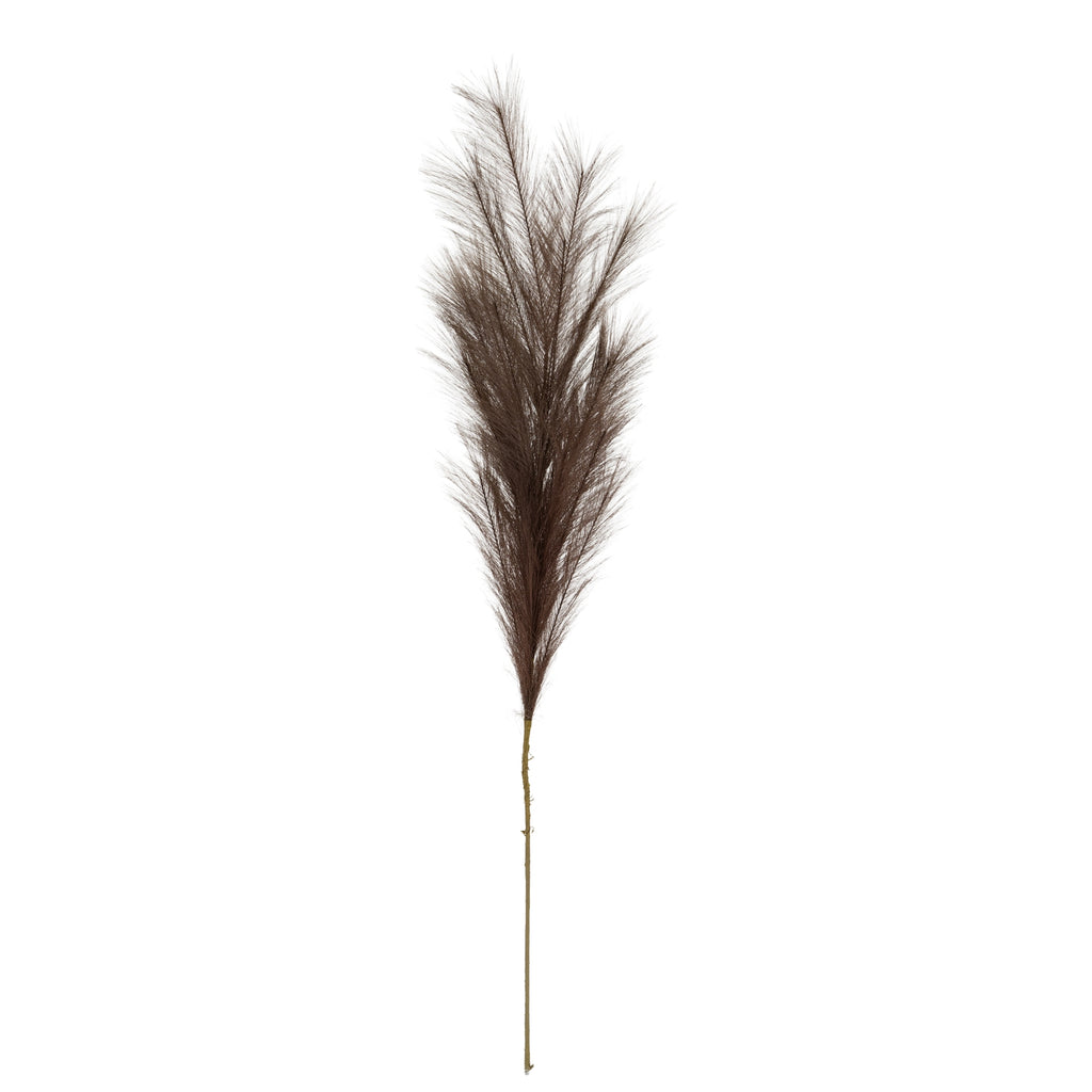 Grey Faux Pampas Grass Stem 85 cm