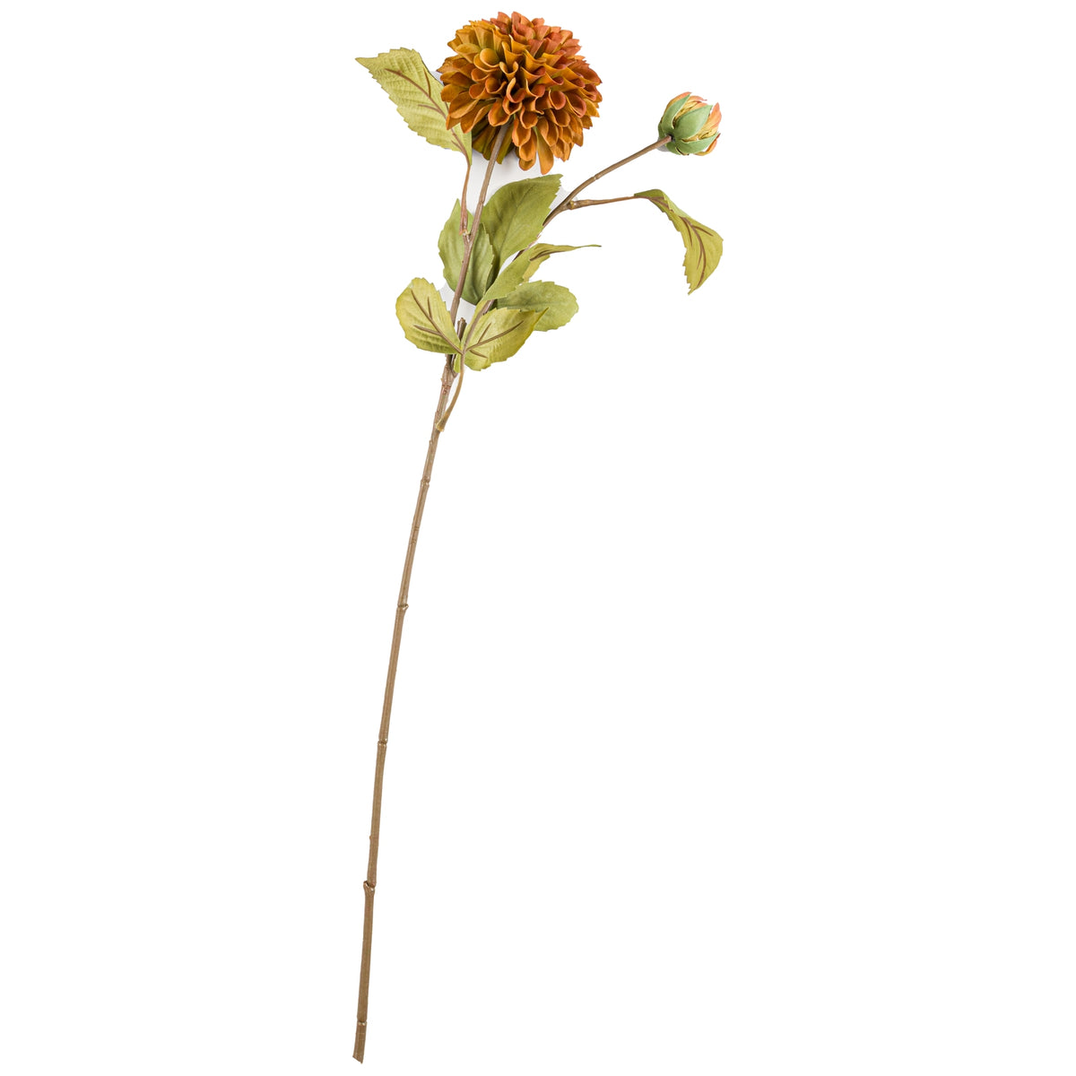 Deep Mustard Dahlia Stem 62 cm