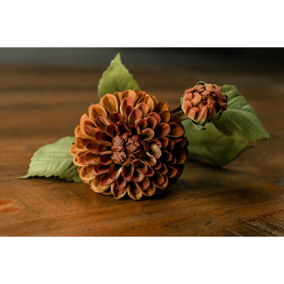 Deep Mustard Dahlia Stem 62 cm
