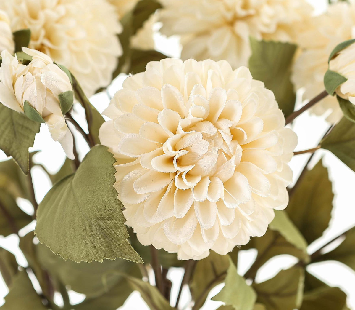 White Dahlia Stem 62 cm
