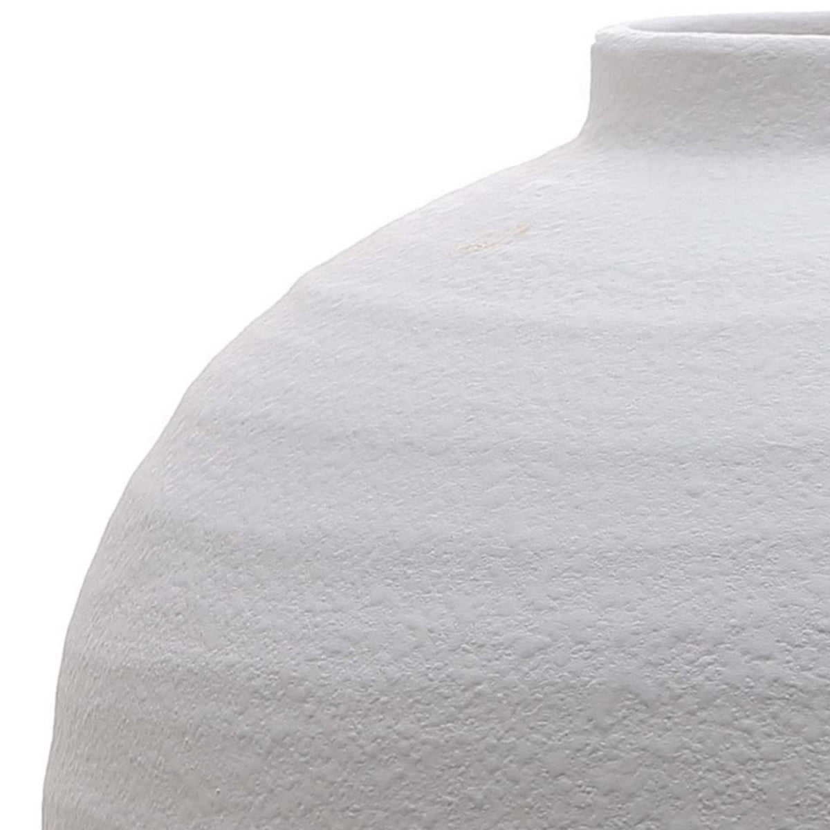 Tiber Matt White Ceramic Vase 28 cm