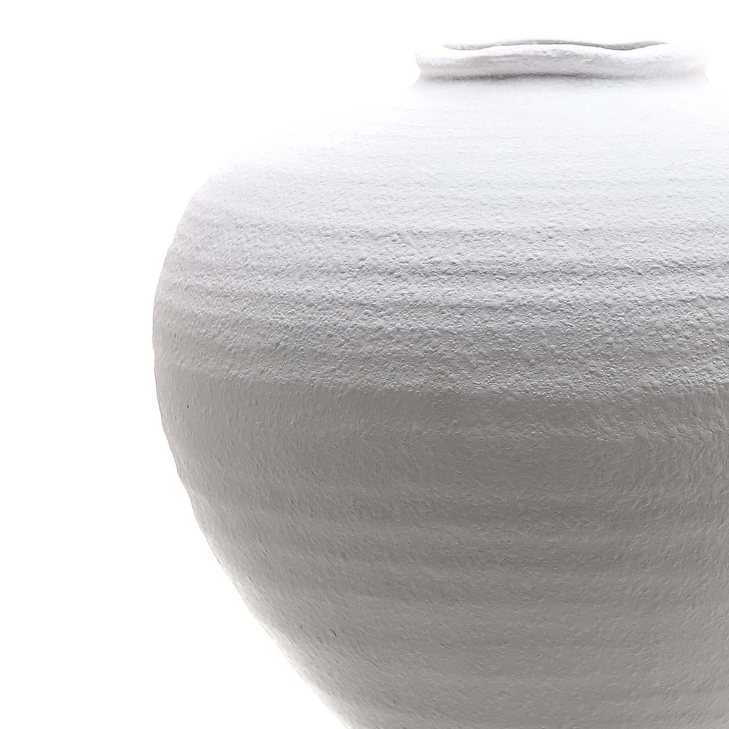 Regola Matt White Ceramic Vase 28 cm