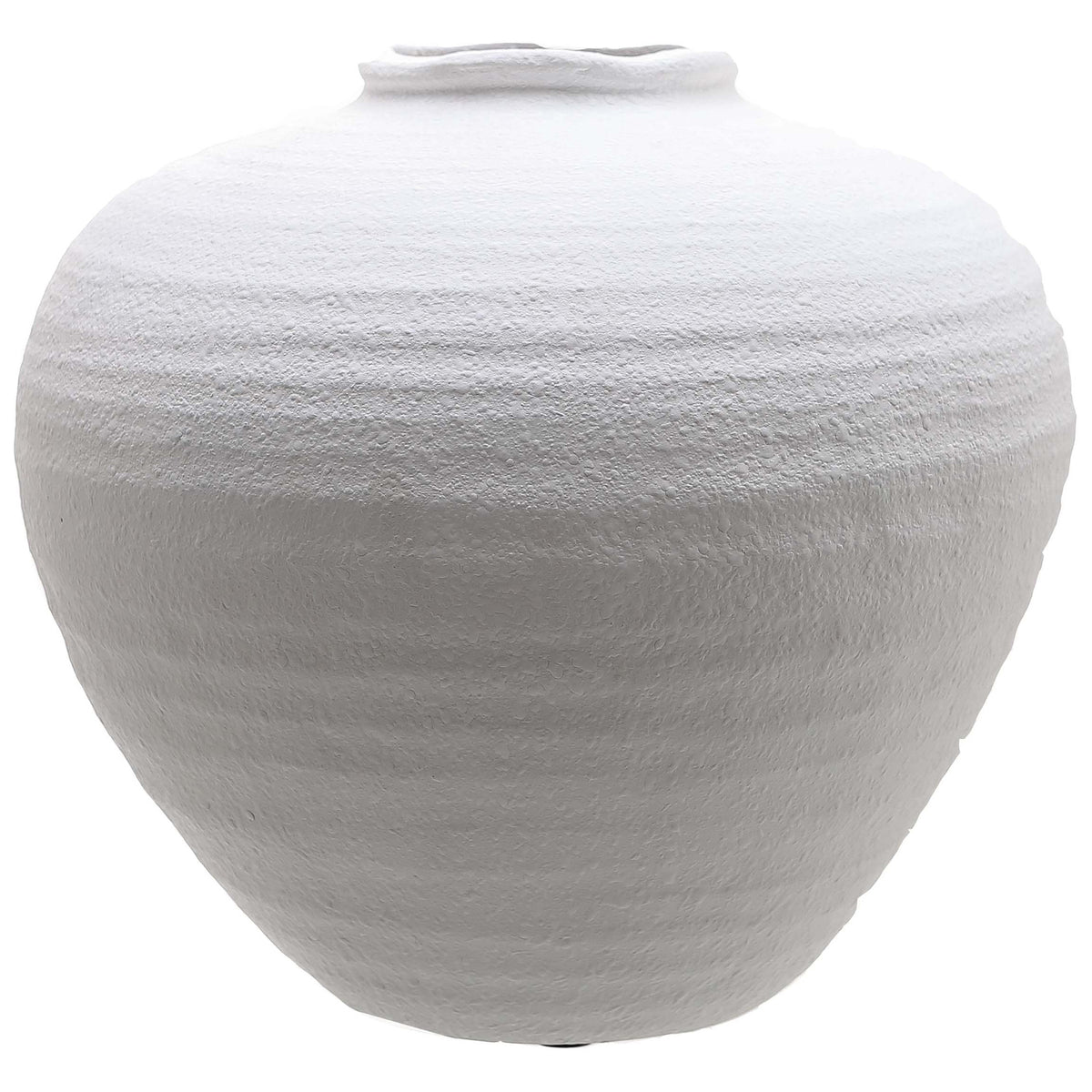 Regola Large Matt White Ceramic Vase 35 cm