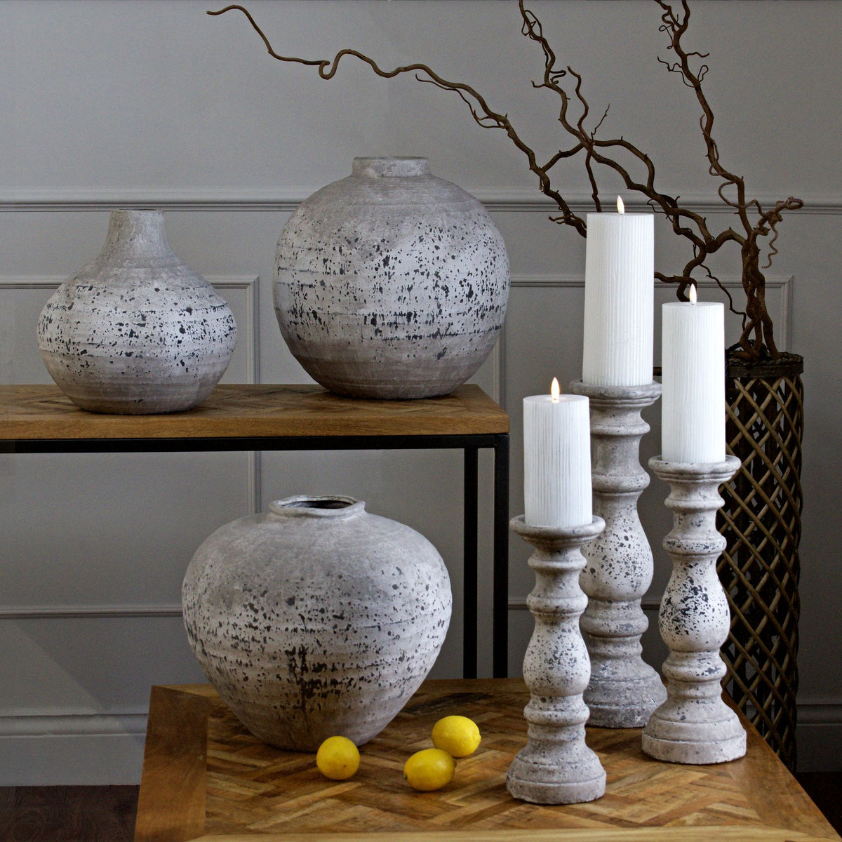 Regola Stone Ceramic Vase 28 cm