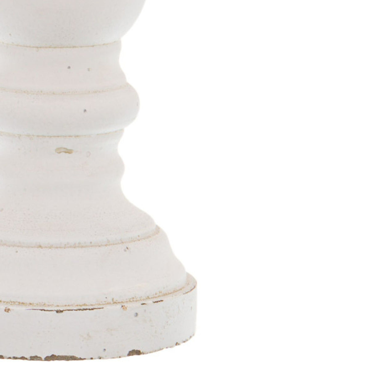 Matt White Large Ceramic Column Candle Holder 45 cm