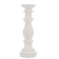 Matt White Large Ceramic Column Candle Holder 45 cm