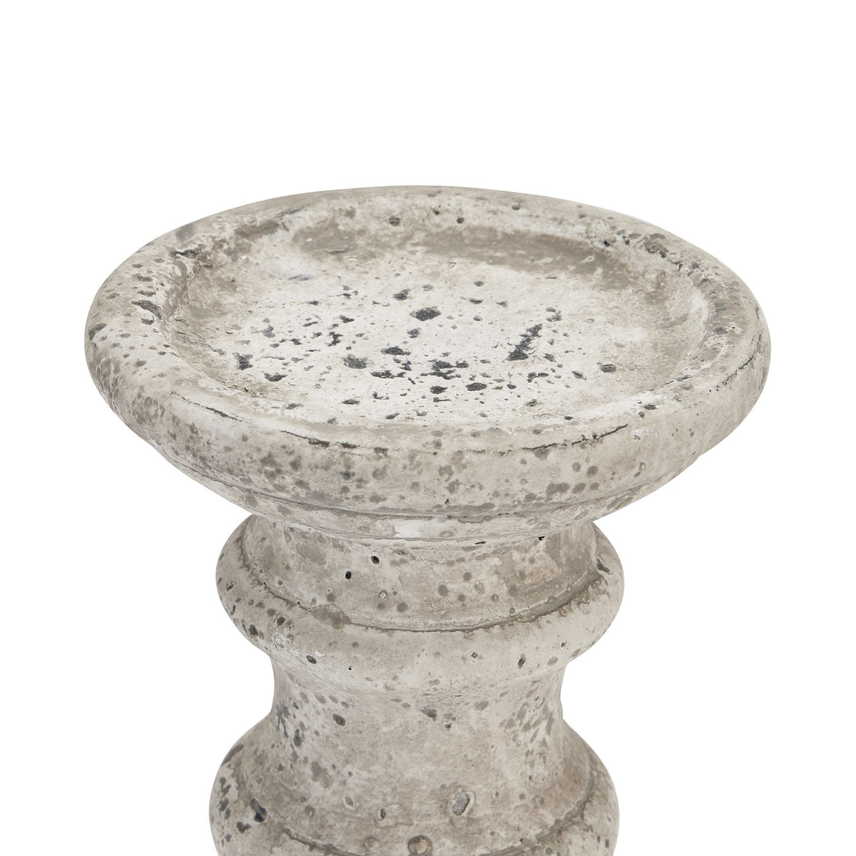 Stone Ceramic Column Candle Holder 38 cm