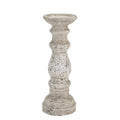 Stone Ceramic Column Candle Holder 38 cm