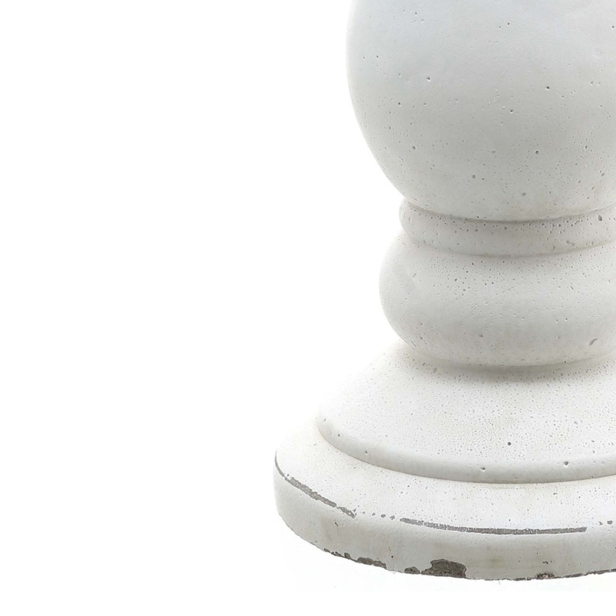 Matt White Ceramic Candle Holder 30 cm