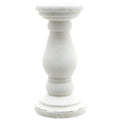 Matt White Ceramic Candle Holder 30 cm
