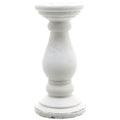 Large Matt White Ceramic Candle Holder 38 cm