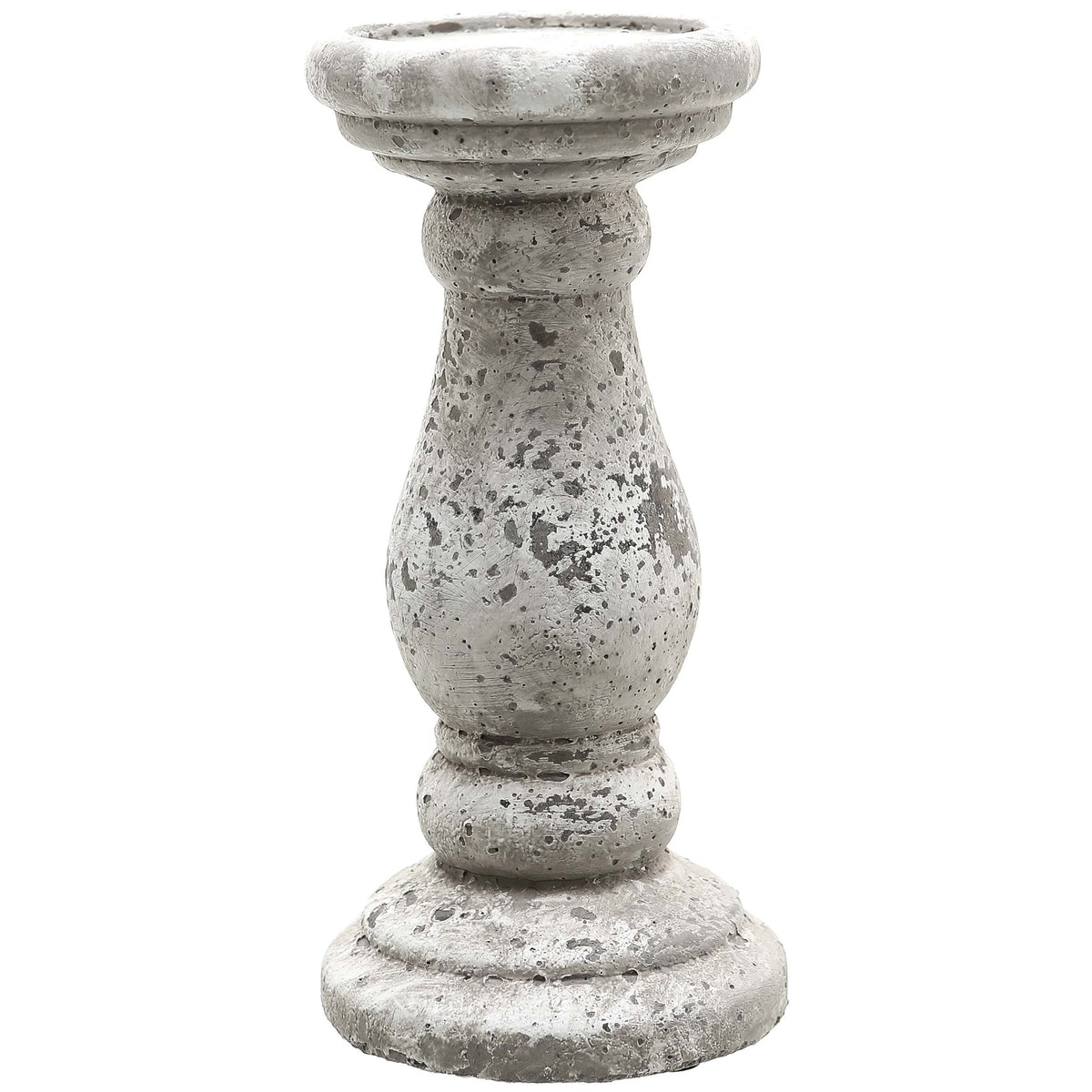Small Stone Ceramic Candle Holder 23 cm