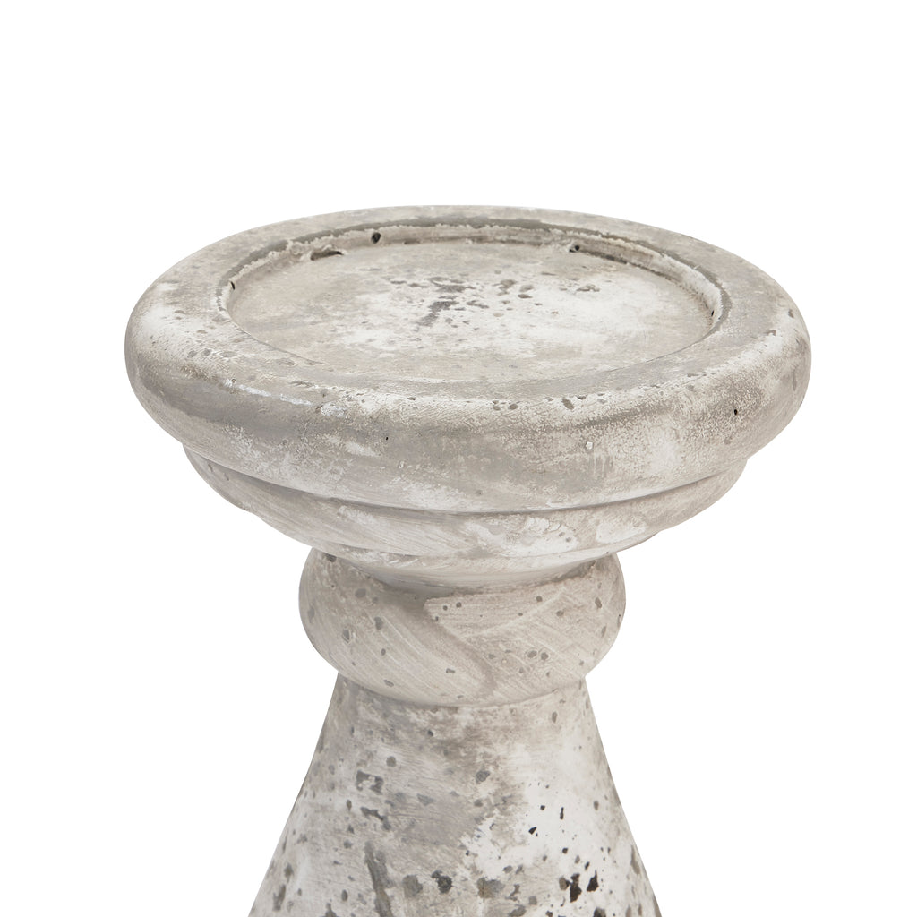 Large Stone Ceramic Candle Holder 38 cm