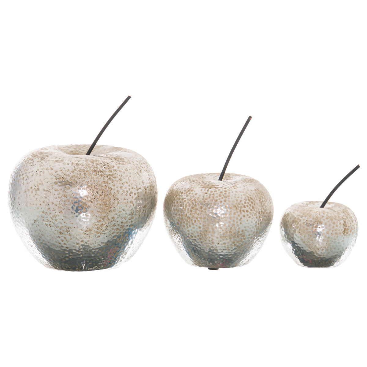Silver Apple Ornament 16 cm
