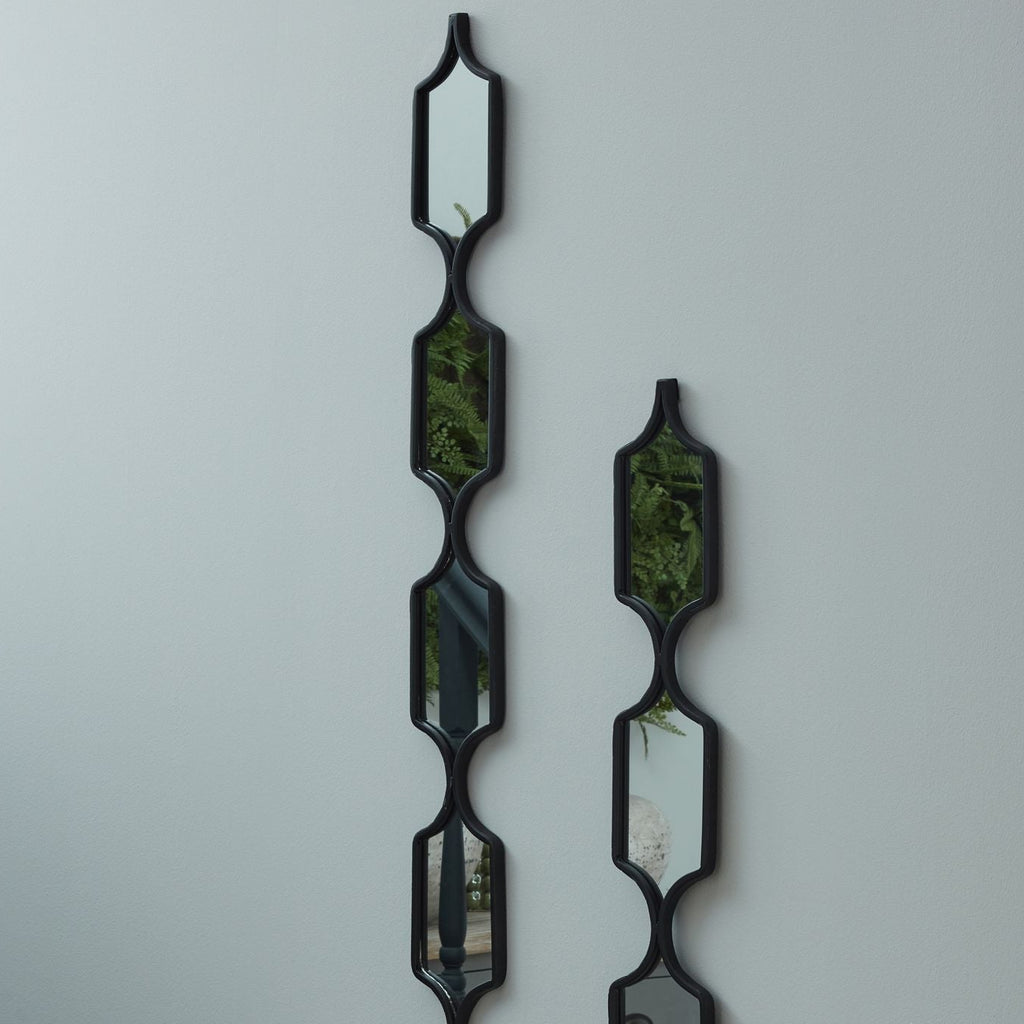 Square Decorative Hanging Collage Mirror In Black 145 cm