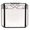 Chrome Topped Three Fold Fire Screen 98 cm