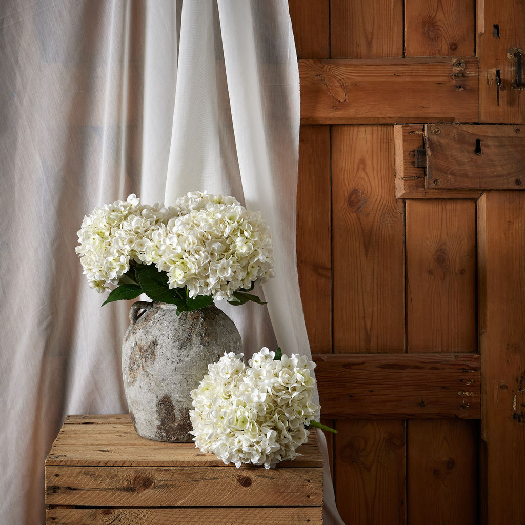 White Hydrangea Bunch 47 cm