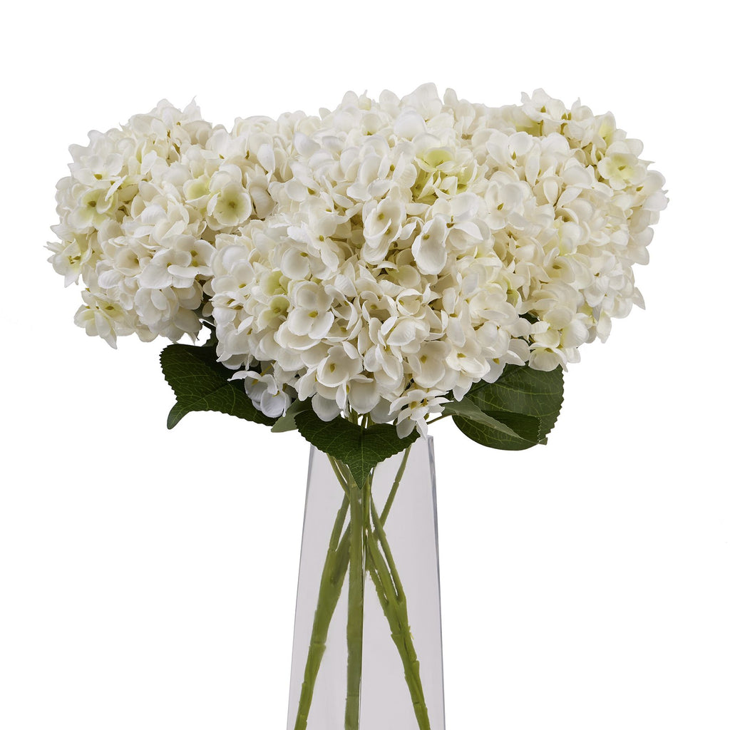 White Hydrangea Bunch 47 cm