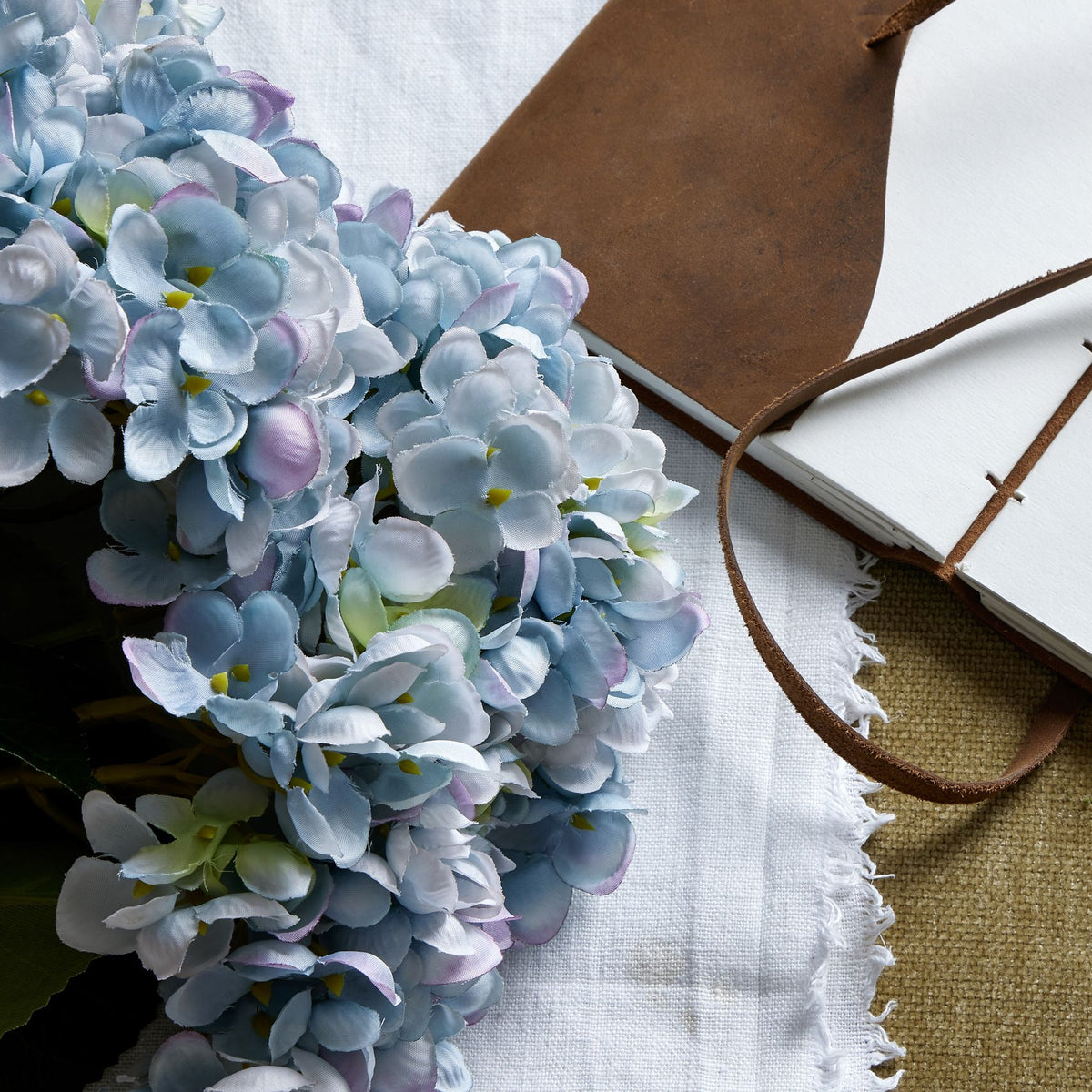 Blue Hydrangea Bunch 47 cm