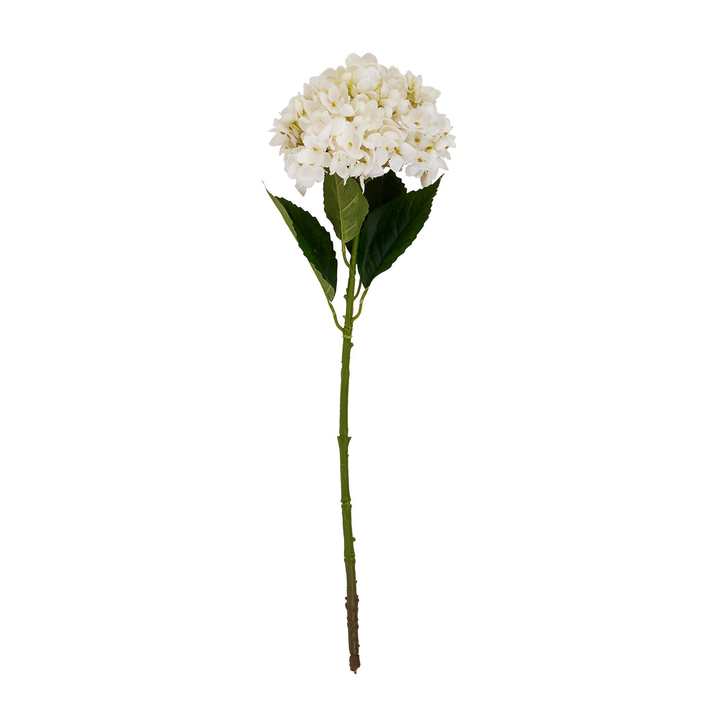 White Hydrangea Stem 58 cm