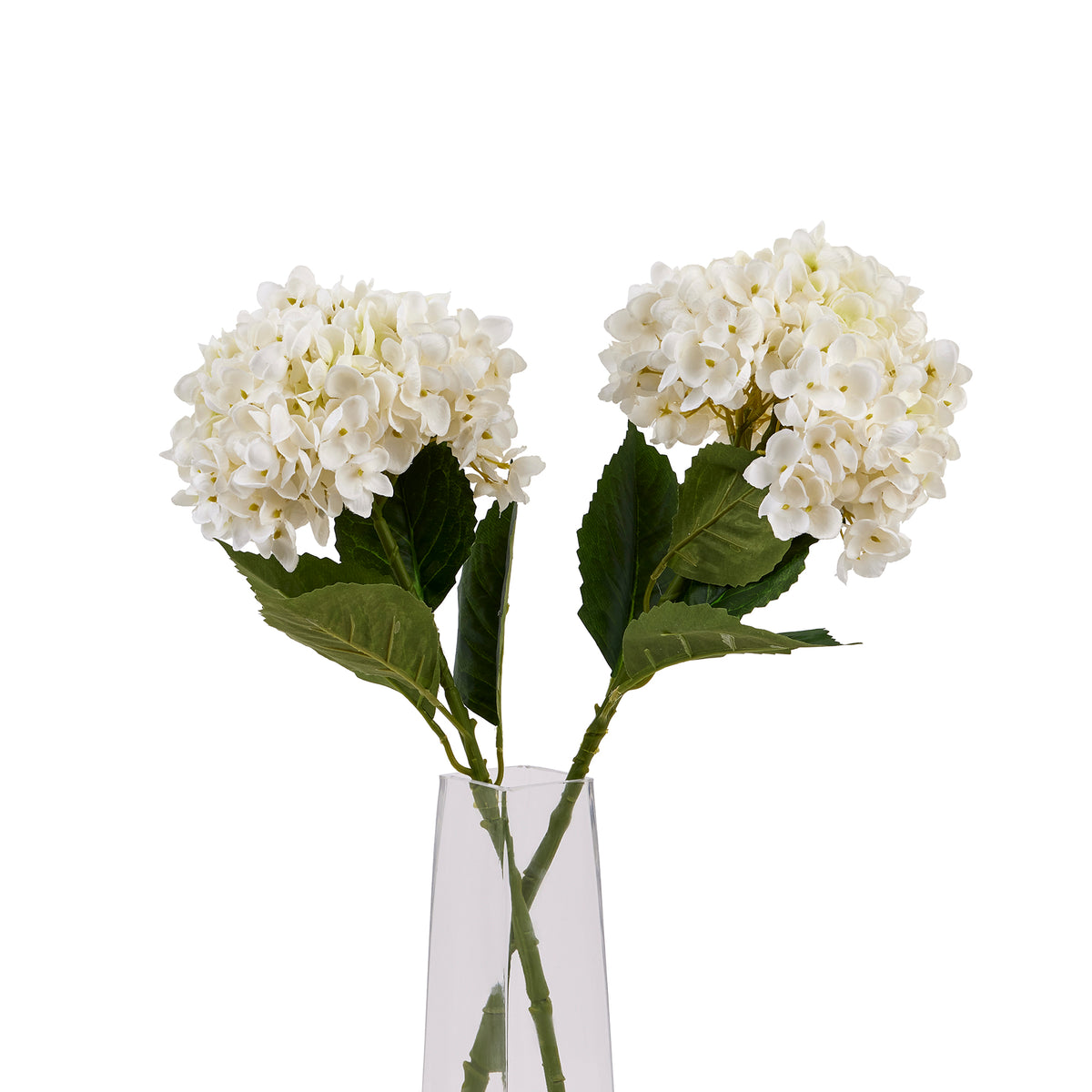 White Hydrangea Stem 58 cm