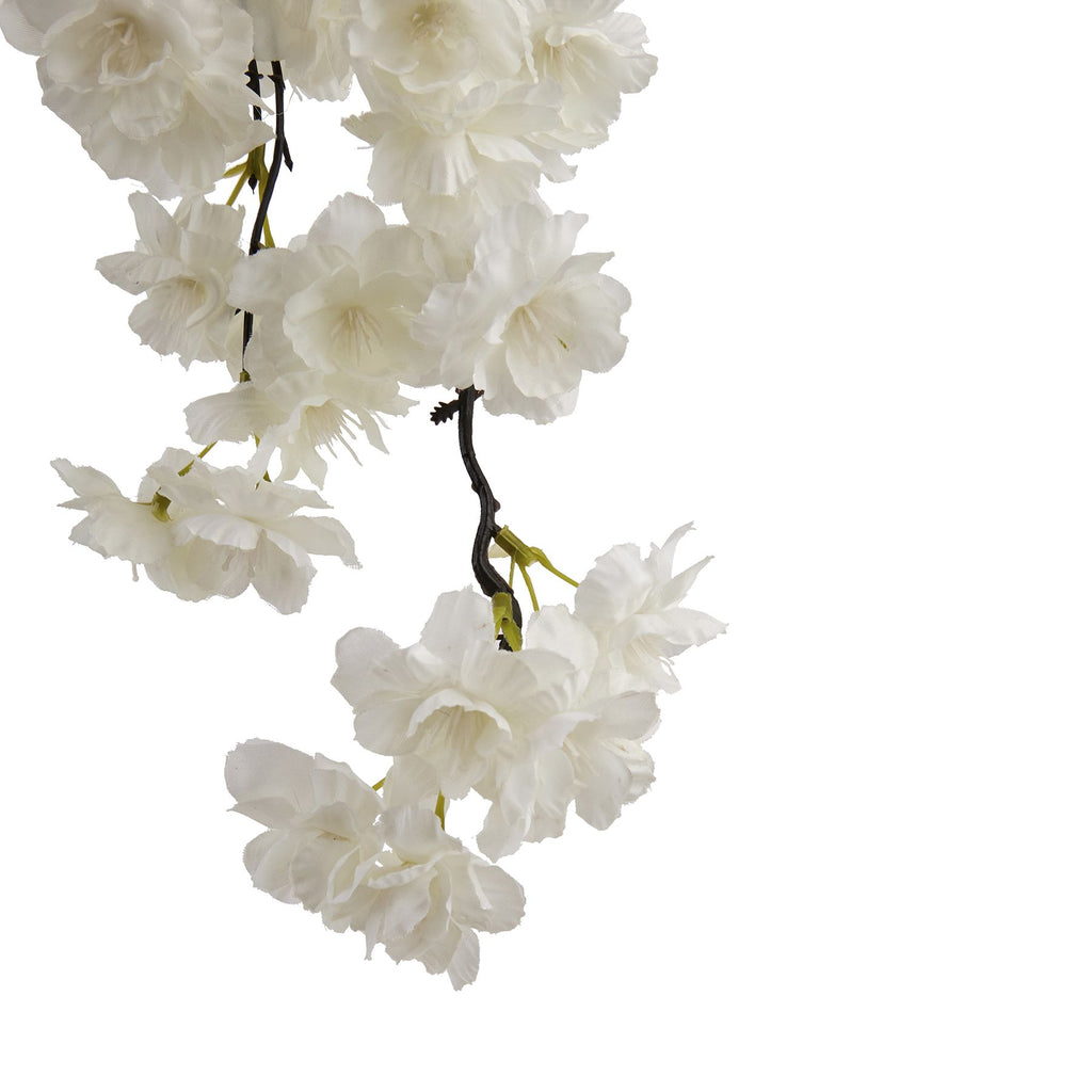 Large White Cherry Blossom Stem 100 cm