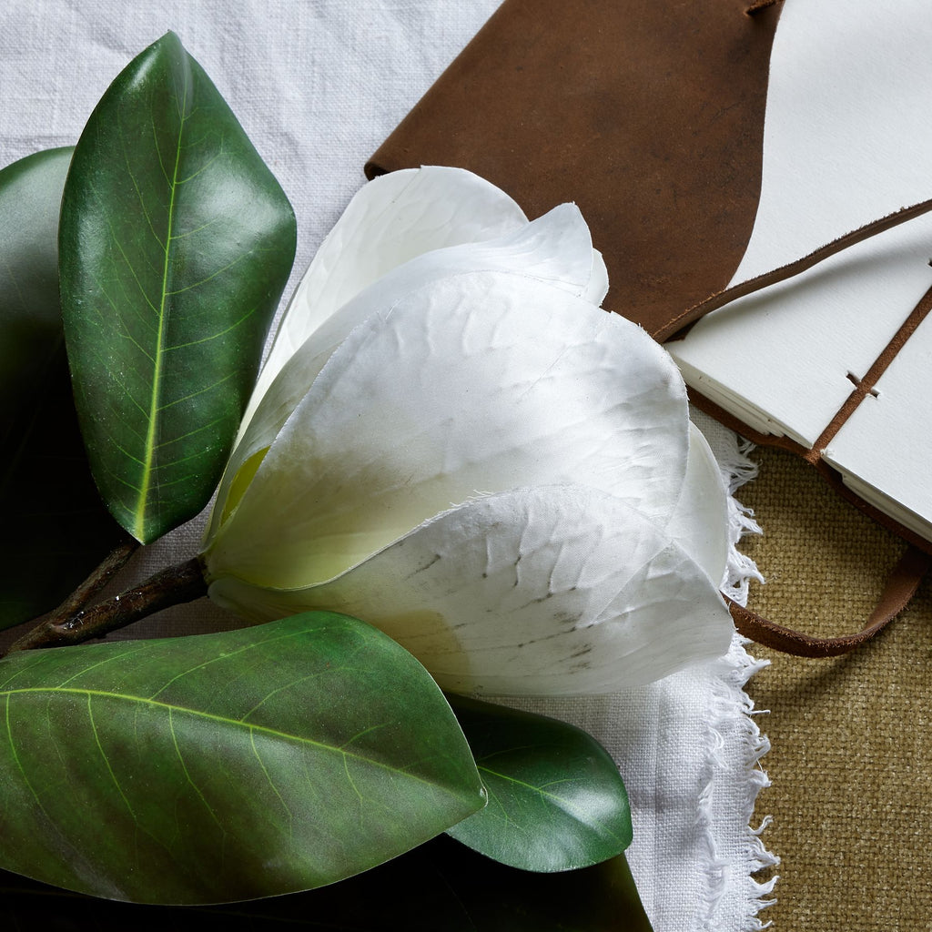 White Magnolia Stem 78 cm