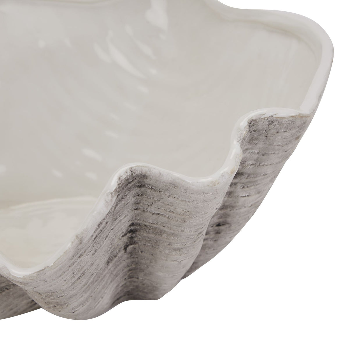 Large Ceramic Adele Shell Bowl 40 cm
