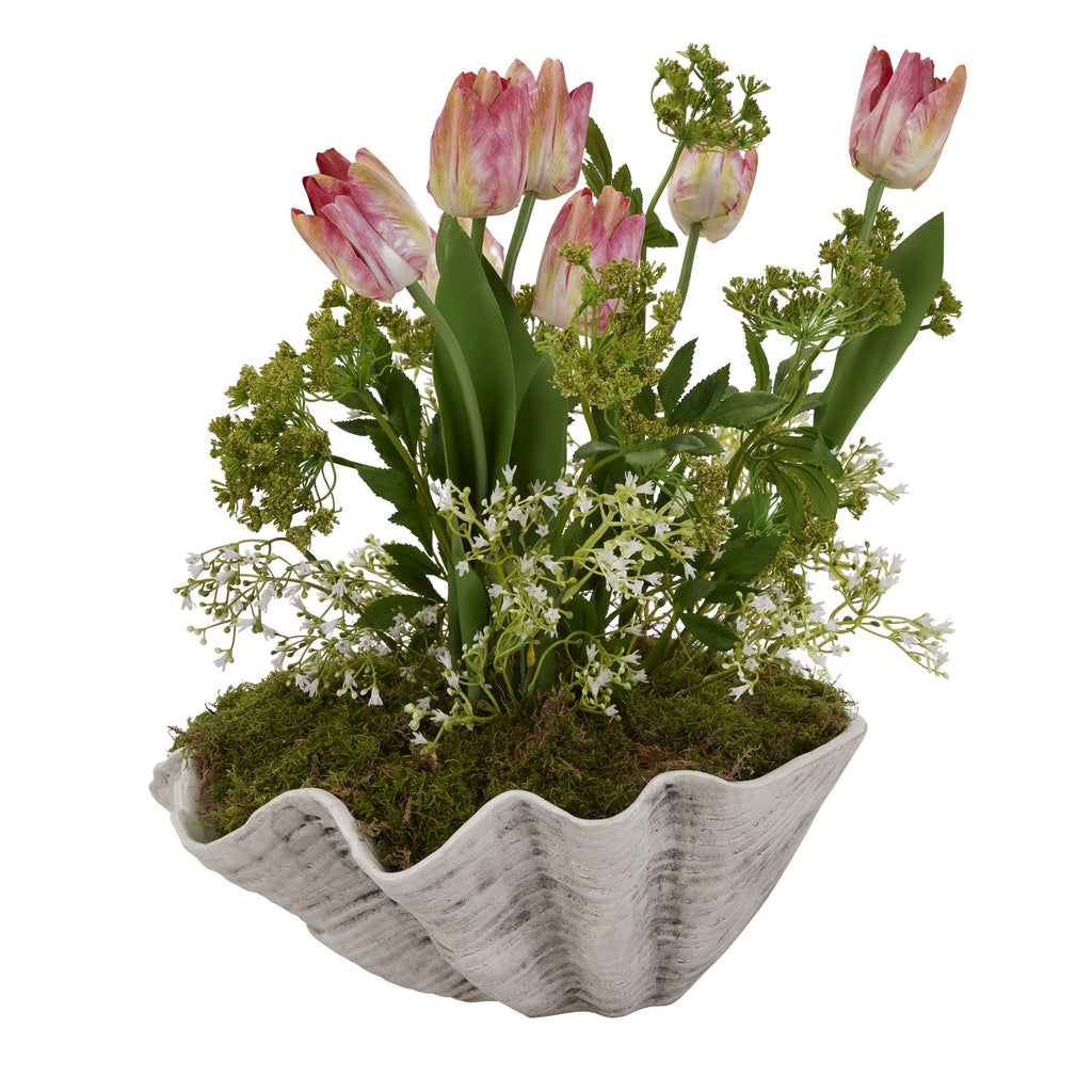 Large Ceramic Adele Shell Bowl 40 cm