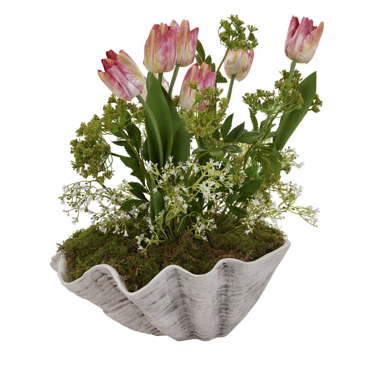 Large Ceramic Adele Shell Bowl 40 cm