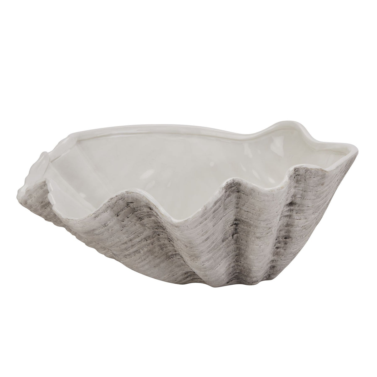 Large Ceramic Adele Shell Bowl 40 cm