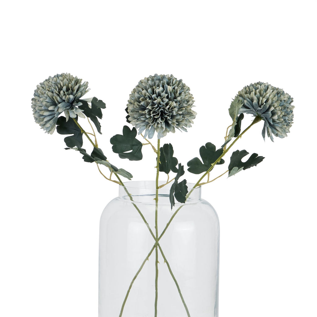 Pale Green Blue Chrysanthemum 54 cm