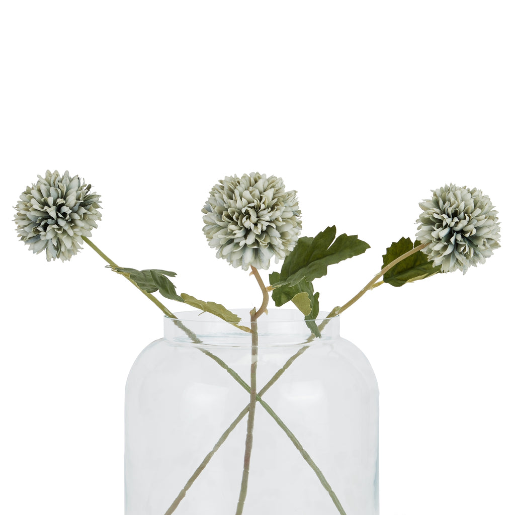 Pale Green Blue Short Chrysanthemum 38 cm