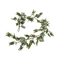 Led Winter Garland With Eucalyptus And Lambs Ear 153 cm