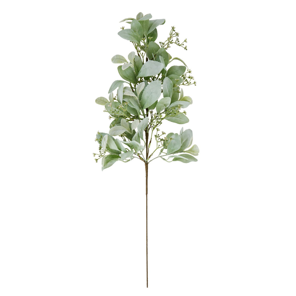 Large Winter Sprig With Lambs Ear And Wax Flower 70 cm