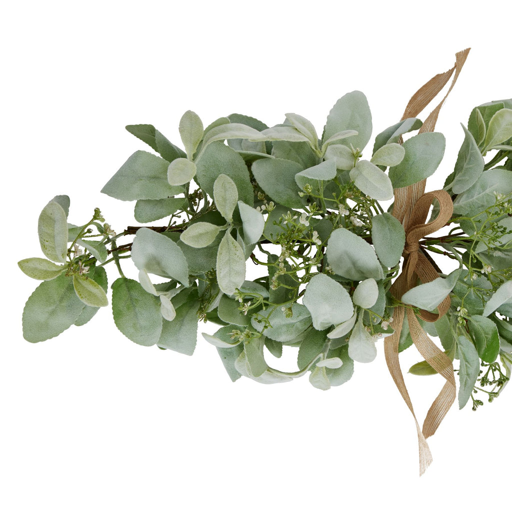 Winter Spray Arrangement With Lambs Ear And Wax Flower 70 cm