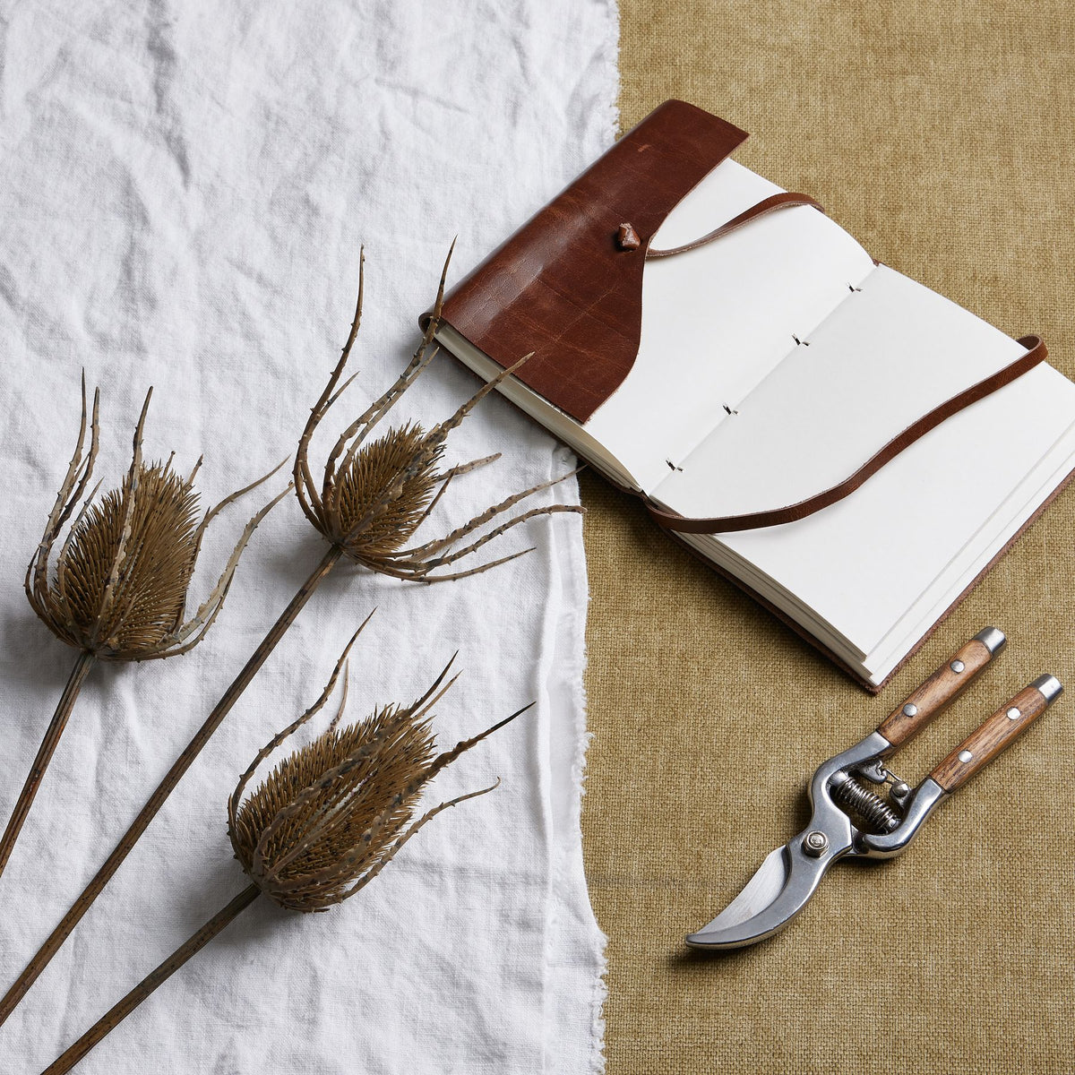 Large Brown Triple Teasle Stem 85 cm