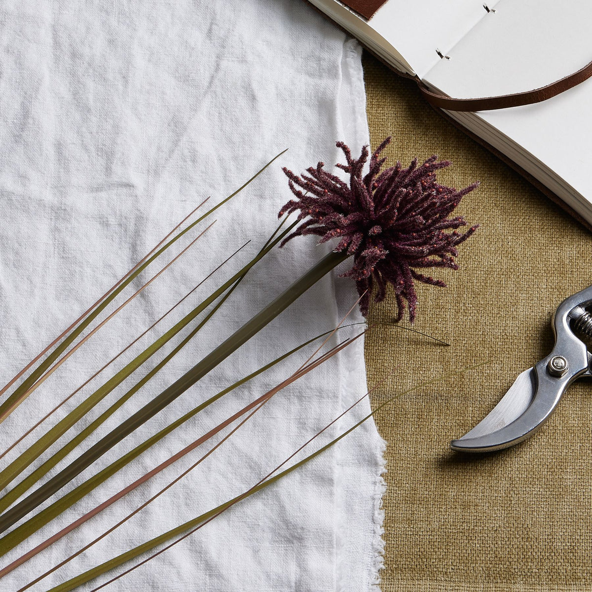 Burgundy Aster Spider Chrysanthemum Stem 80 cm