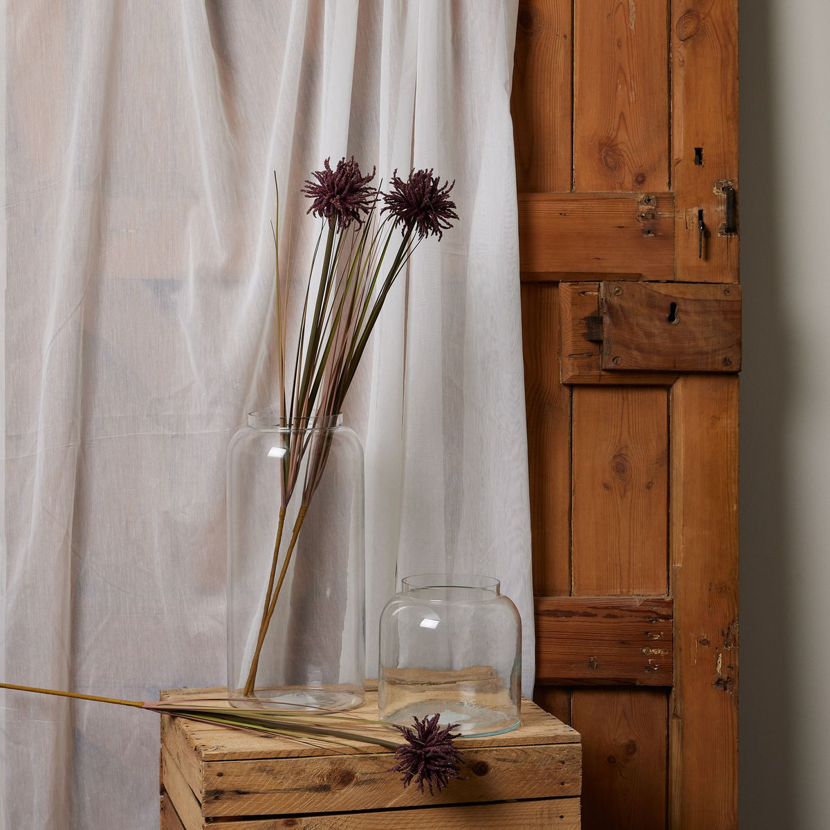 Burgundy Aster Spider Chrysanthemum Stem 80 cm