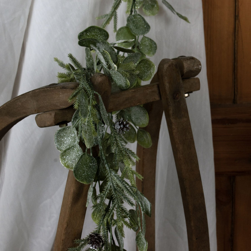 Frosted Pine And Eucalyptus Garland 180 cm
