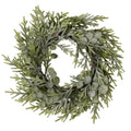 Frosted Pine And Eucalyptus Wreath 50 cm