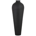 Matt Black Large Hammered Vase With Lid 103 cm