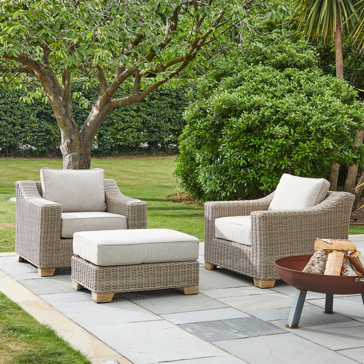 Capri Collection Outdoor Foot Stool 81 cm