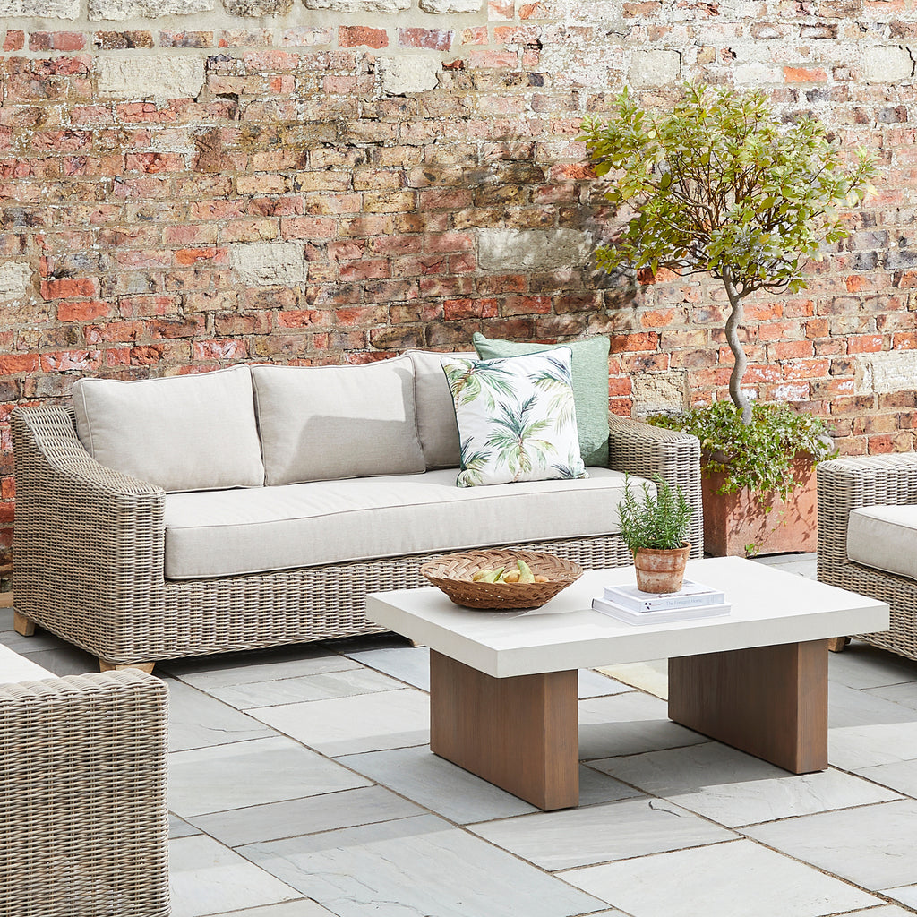 Capri Collection Outdoor Three Seater Sofa 215 cm