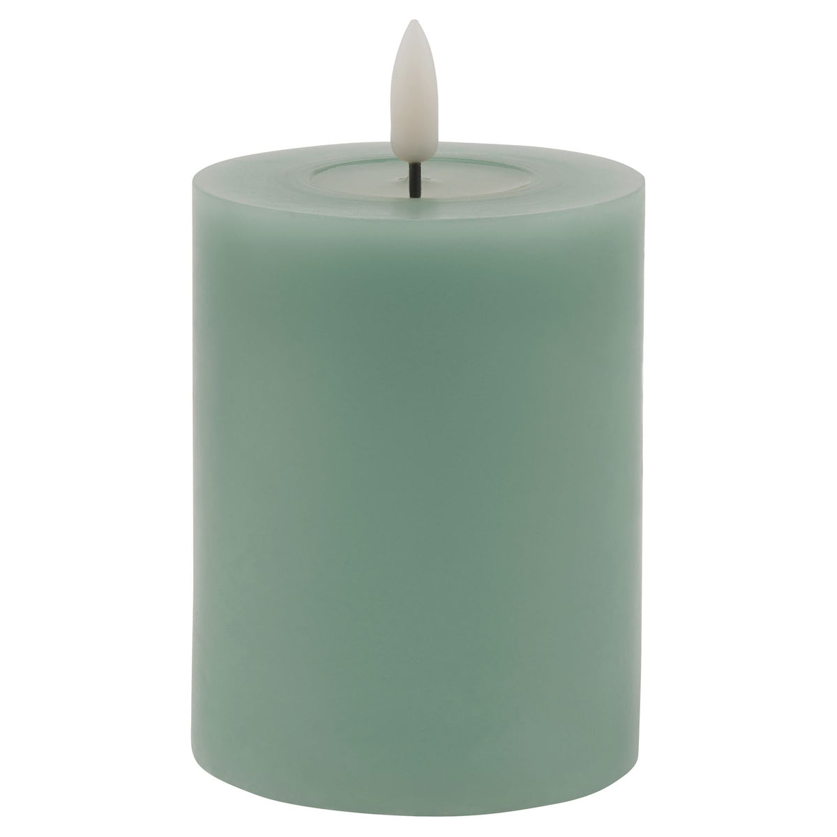 Luxe Collection Melt Effect 3X4 Sage Led Wax Candle 10 cm